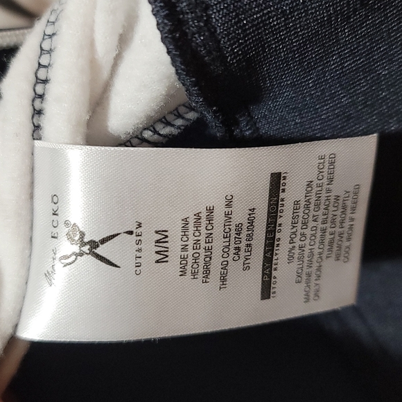 COPY - MARC ECKO CUT & SEW ZIP UP TRACK JACKET NAVY HOT PINK ATHLEISURE MENS … - Picture 11 of 16